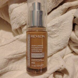 Revlon Illuminance Skin-Caring Foundation 405 Hazelnut 1 Fl Oz